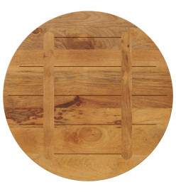 Dessus de table Ø 80x3,8 cm rond bois de manguier massif