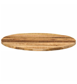 Dessus de table Ø 70x3,8 cm rond bois massif de manguier brut