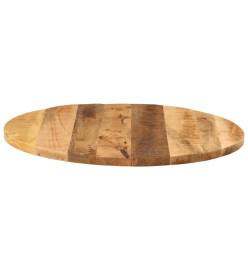 Dessus de table Ø 70x3,8 cm rond bois massif de manguier brut