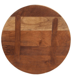 Dessus de table Ø 60x3,8 cm rond bois massif de récupération