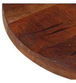 Dessus de table Ø 60x3,8 cm rond bois massif de récupération