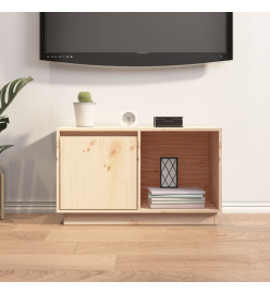 Meuble TV 74x35x44 cm Bois de pin massif