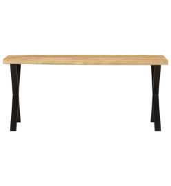 Banc avec bord vivant 105 cm bois de manguier massif