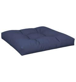 Coussin de palette bleu marine 80x80x12 cm tissu