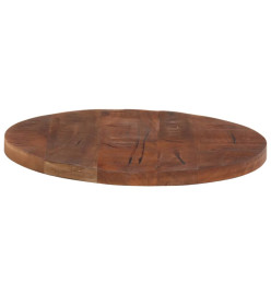 Dessus de table Ø 50x2,5 cm rond bois massif de récupération