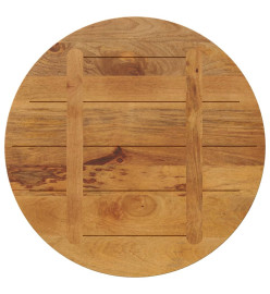 Dessus de table Ø 70x2,5 cm rond bois de manguier massif