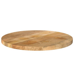 Dessus de table Ø 50x2,5 cm rond bois de manguier massif