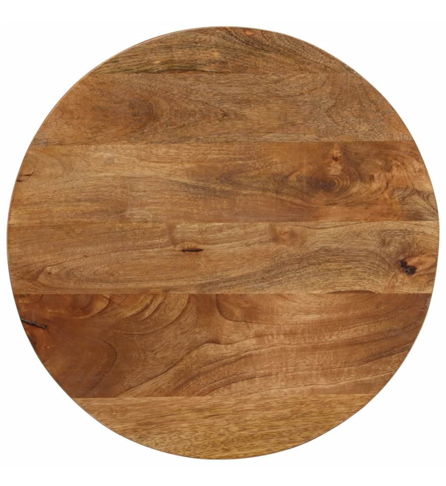 Dessus de table Ø 60x2,5 cm rond bois de manguier massif