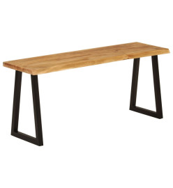 Banc avec bord vivant 105 cm bois d'acacia massif