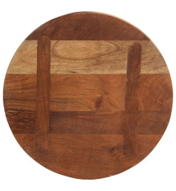 Dessus de table Ø 50x3,8 cm rond bois massif de récupération