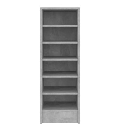 Armoire à chaussures Gris 31,5x35x90 cm Aggloméré