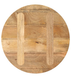 Dessus de table Ø 60x3,8 cm rond bois de manguier massif