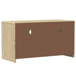 Meuble TV SAUDA chêne 99x43x55 cm bois de pin massif