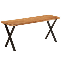 Banc avec bord vivant 105 cm bois d'acacia massif