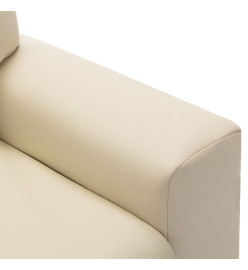 Fauteuil inclinable enfants Similicuir Blanc crème