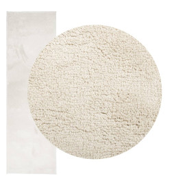 Tapis OVIEDO à poils courts beige 80x250 cm