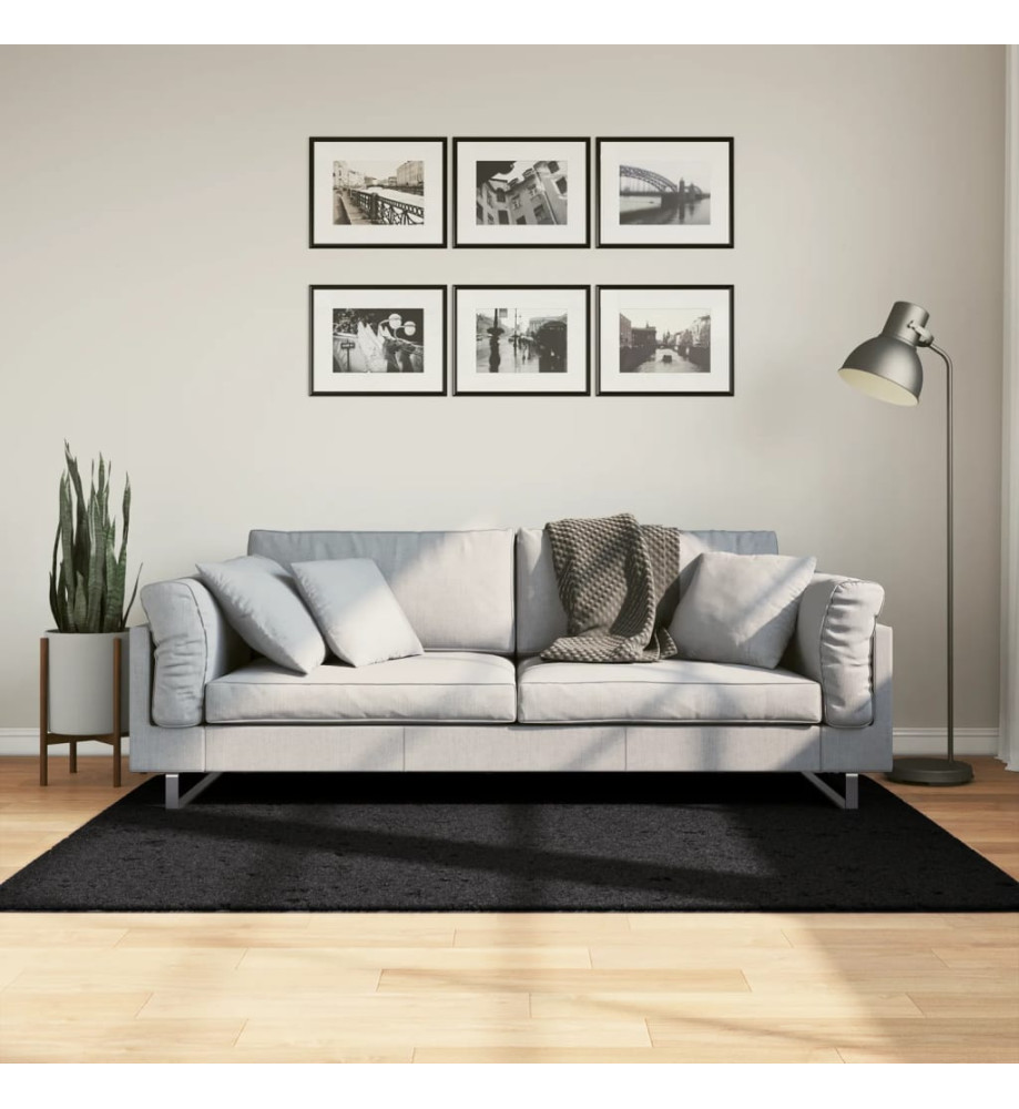 Tapis OVIEDO à poils courts noir 120x170 cm Tapis OVIEDO à poils courts noir 120x170 cm