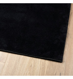 Tapis OVIEDO à poils courts noir 120x170 cm