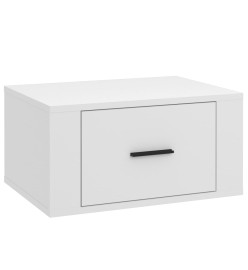 Table de chevet murale Blanc 50x36x25 cm