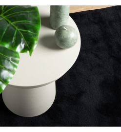 Tapis OVIEDO à poils courts noir 120x120 cm