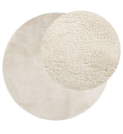 Tapis OVIEDO à poils courts beige Ø 200 cm