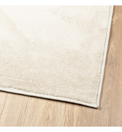 Tapis OVIEDO à poils courts beige 60x110 cm