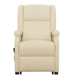 Fauteuil de massage Crème Similicuir