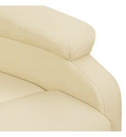 Fauteuil de massage Crème Similicuir