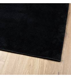 Tapis OVIEDO à poils courts noir 300x400 cm