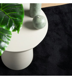 Tapis OVIEDO à poils courts noir 160x160 cm