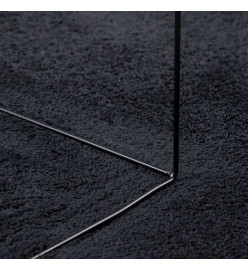 Tapis OVIEDO à poils courts noir Ø 240 cm