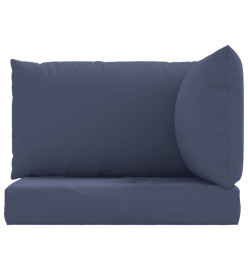 Coussins de palette lot de 3 bleu marine tissu oxford