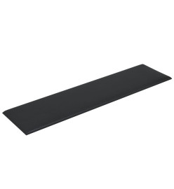 Panneaux muraux 12 pcs Noir 60x15 cm Similicuir 1,08 m²