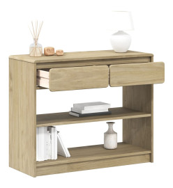 Table console SAUDA chêne 89,5x36,5x73 cm bois de pin massif