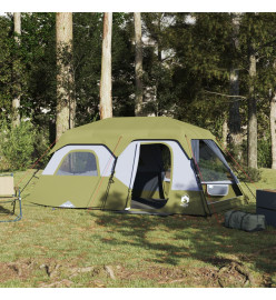 Tente de camping 9 personnes vert 441x288x217 cm