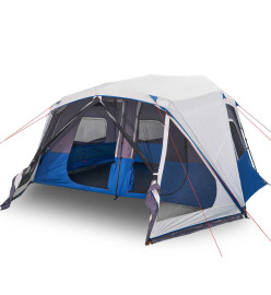 Tente de camping avec lumière LED bleu 443x437x229 cm