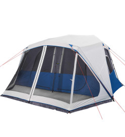 Tente de camping avec lumière LED bleu 443x437x229 cm