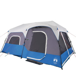 Tente de camping avec lumière LED bleu 441x288x217 cm