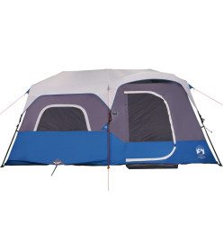 Tente de camping avec lumière LED bleu 441x288x217 cm