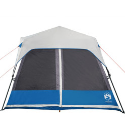 Tente de camping avec lumière LED bleu 441x288x217 cm