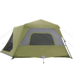 Tente de camping 10 personnes vert 443x437x229 cm