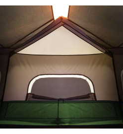 Tente de camping avec lumière LED vert 344x282x212 cm