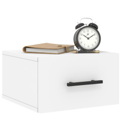 Tables de chevet murales 2 pcs blanc 35x35x20 cm