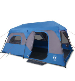 Tente de camping 9 personnes bleu 441x288x217 cm