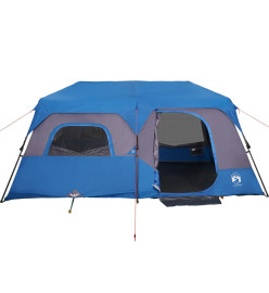 Tente de camping 9 personnes bleu 441x288x217 cm