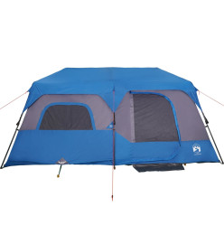 Tente de camping 9 personnes bleu 441x288x217 cm