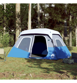 Tente de camping avec lumière LED bleu 344x282x212 cm