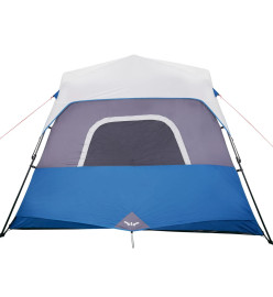 Tente de camping avec lumière LED bleu 344x282x212 cm