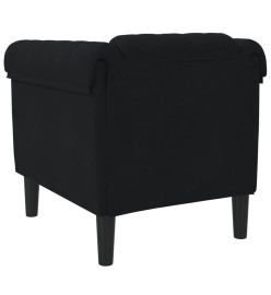 Fauteuil noir velours