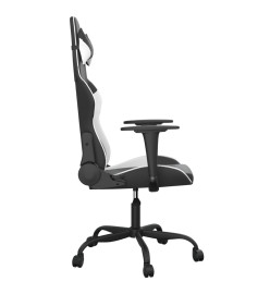 Chaise de jeu Noir et blanc Similicuir